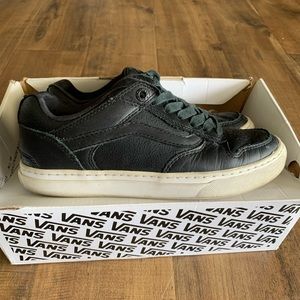 Vans OTW black leather mens size 6.5 or womens size 8.0 sneakers